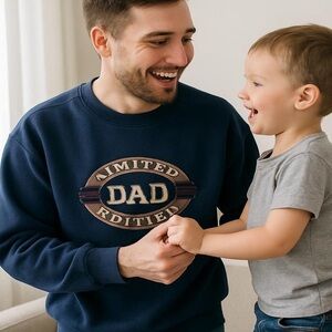 Vintage Dad Limited Edition Navy Sweatshirt Size Medium…Made in the USA!